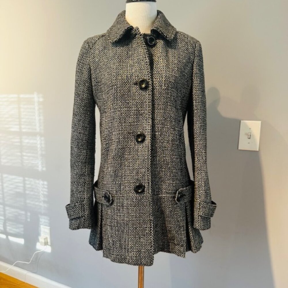 Rag Cie Wool Tweed lined Coat Small